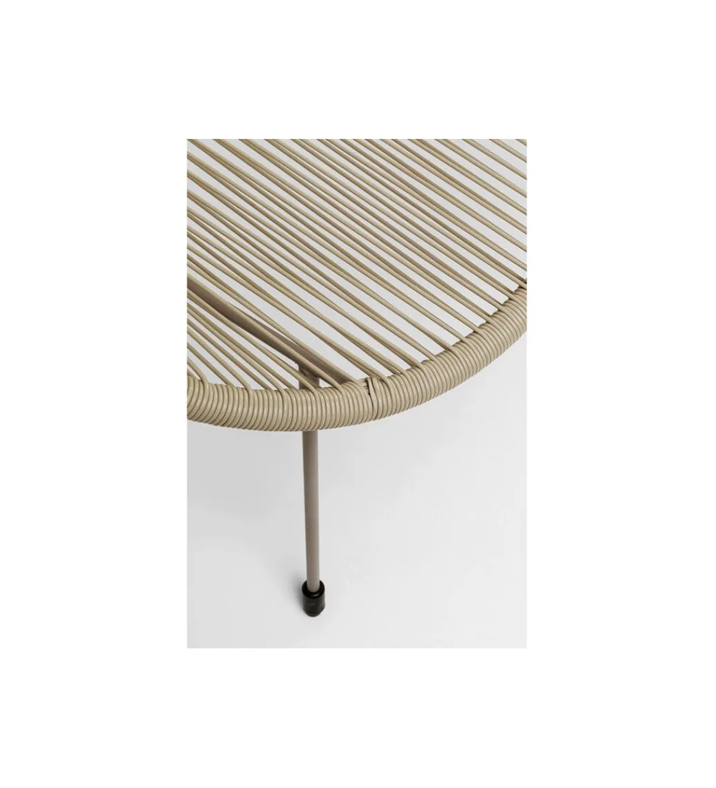 Ławka ACAPULCO 121 cm mono greige*KARE