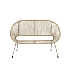 Ławka ACAPULCO 121 cm mono greige*KARE