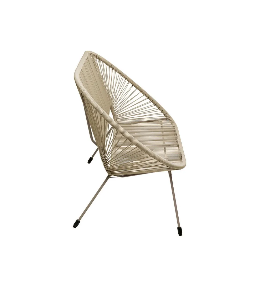Ławka ACAPULCO 121 cm mono greige*KARE