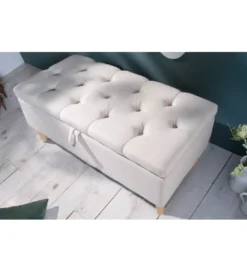 Ławka ARIETT 100 Cm beżowa*Invicta Interior Best