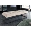 Ławka Baltic 110 cm Bouclé szampański beż*Invicta Interior Outlet