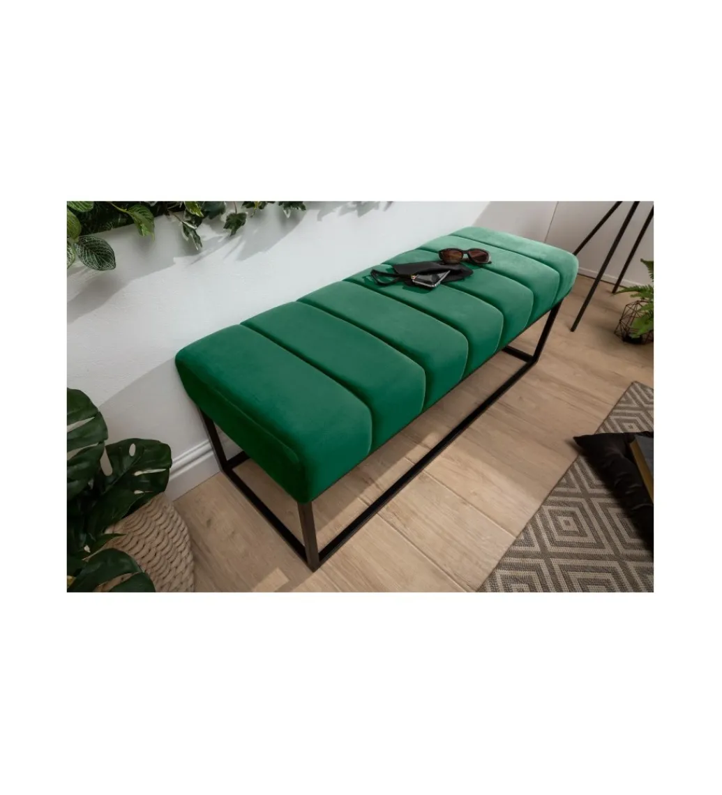 Ławka Baltic 110 Cm szmaragdowa zieleń*Invicta Interior - przedsprzedaż Discount