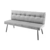 Ławka BIG GEORGE 160 cm szary*Invicta Interior Best
