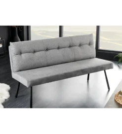 Ławka BIG GEORGE 160 cm szary*Invicta Interior Best