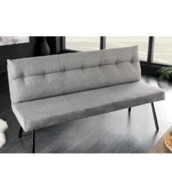 Ławka BIG GEORGE 160 cm szary*Invicta Interior Best