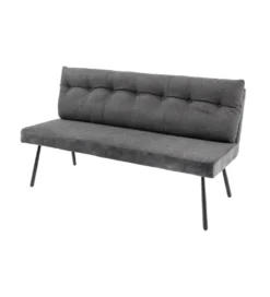 Ławka BIG GEORGE 160 cm welwet antracyt*Invicta Interior Best