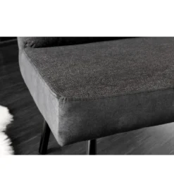 Ławka BIG GEORGE 160 cm welwet antracyt*Invicta Interior Best