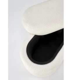 Ławka BLISS 105 cm bouclé kremowe z pojemnikiem*Halmar New