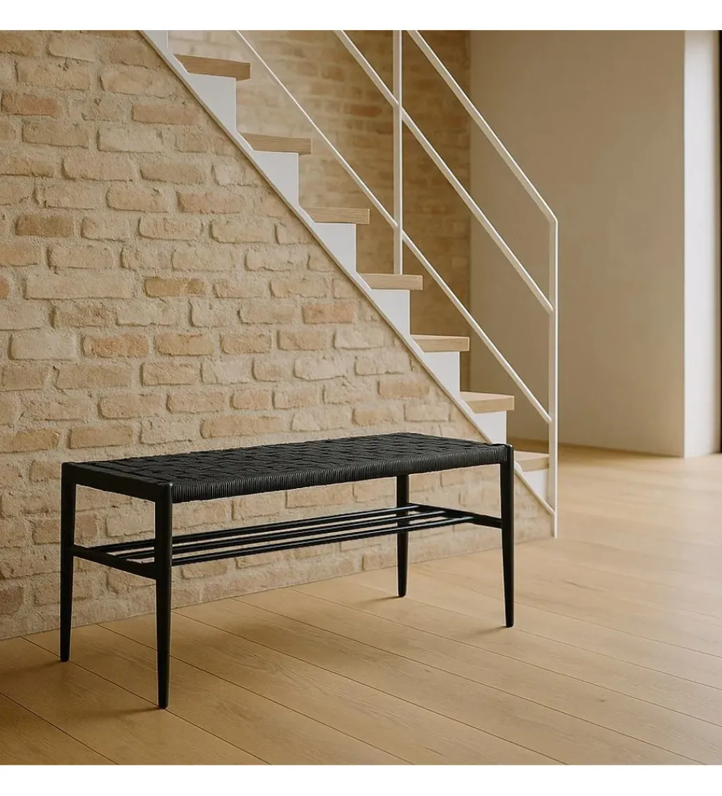 Ławka BONKEMO 100 cm czarna*Zona-Design New