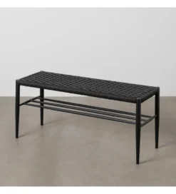 Ławka BONKEMO 100 cm czarna*Zona-Design New