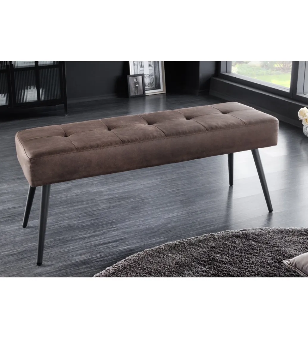 Ławka BOUTIQUE 100 cm brąz*Invicta Interior - przedsprzedaż