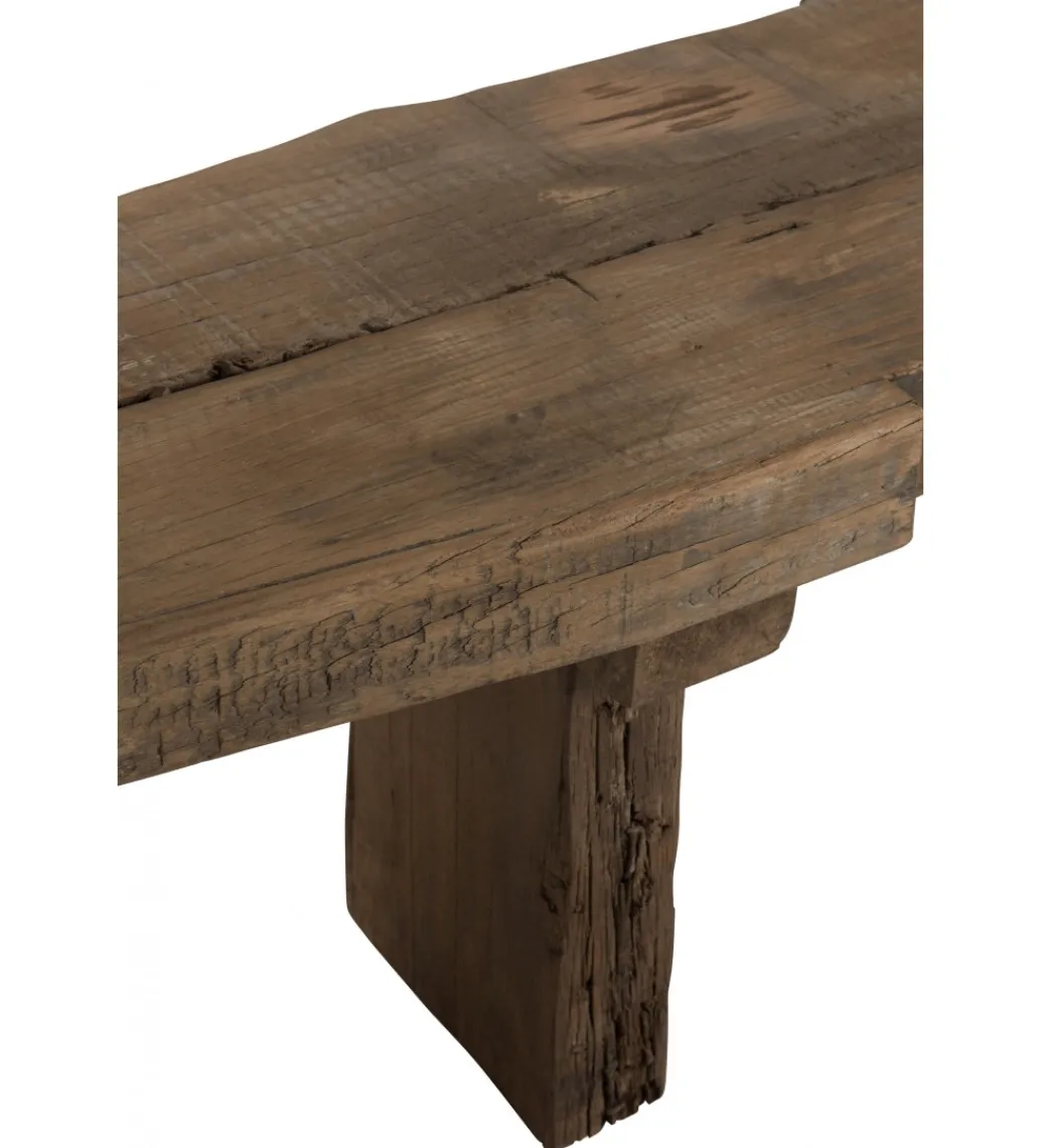 Ławka DEBER 190 cm drewno brązowe*J-Line Discount