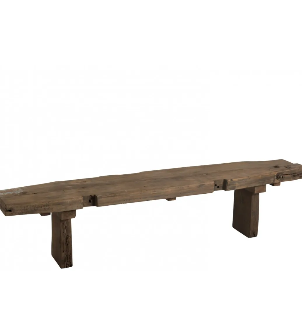 Ławka DEBER 190 cm drewno brązowe*J-Line Discount