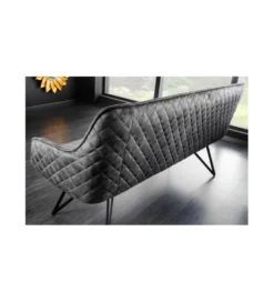 Ławka Edmonton 156 cm ciemnoszara*Invicta Interior Outlet