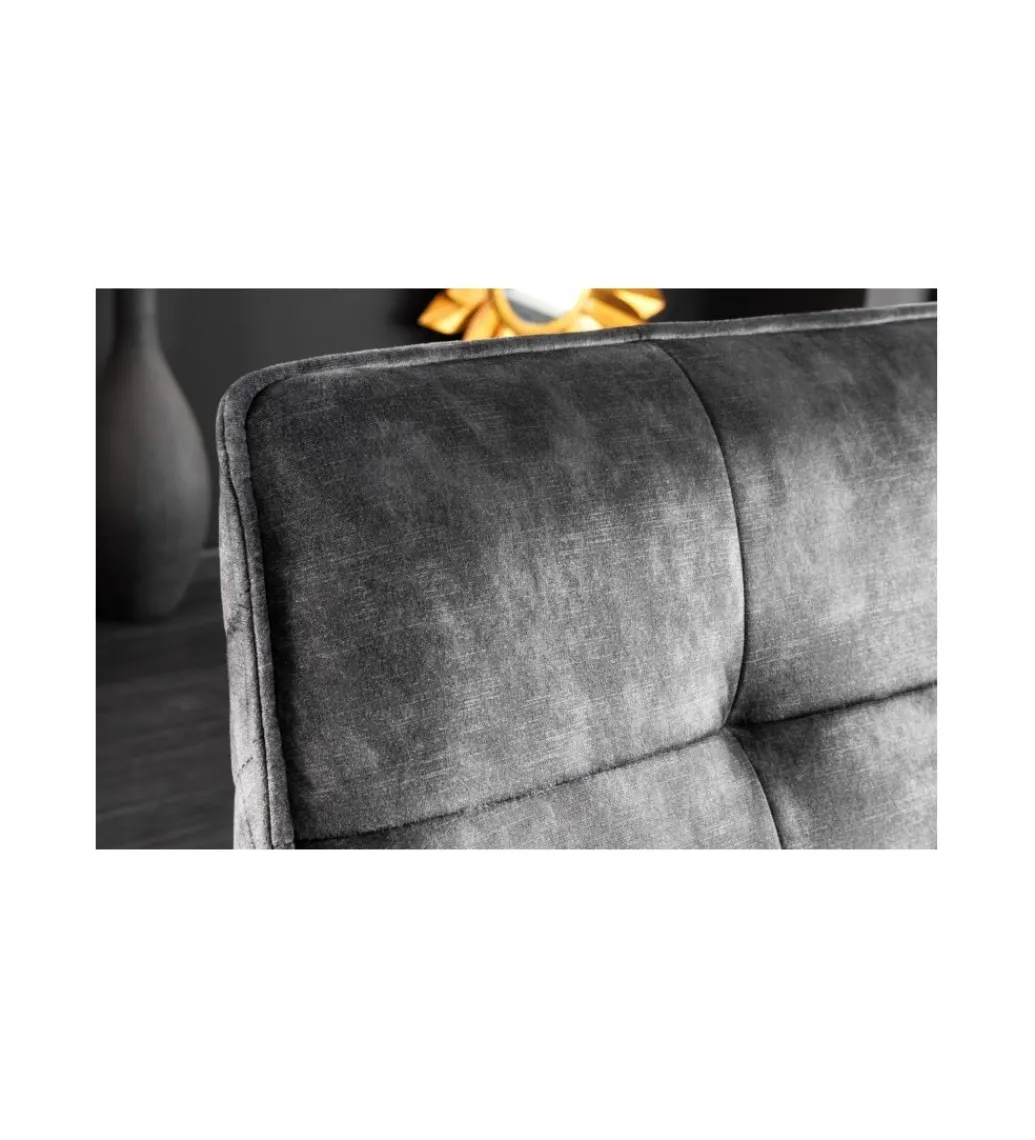Ławka Edmonton 156 cm ciemnoszara*Invicta Interior Outlet