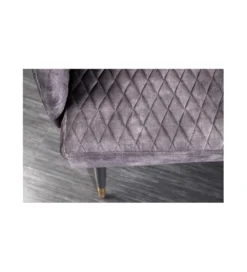 Ławka ETIENNE Paris 162 cm ciemnoszara*Invicta Interior Outlet
