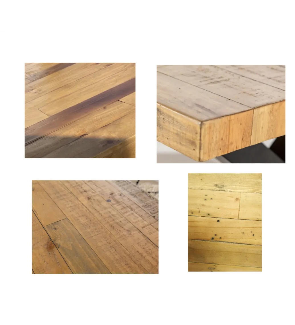 Ławka FACTORY Thor 200 cm drewno sosna brąz*Invicta Interior