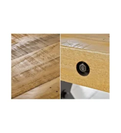 Ławka FACTORY Thor 200 cm drewno sosna brąz*Invicta Interior