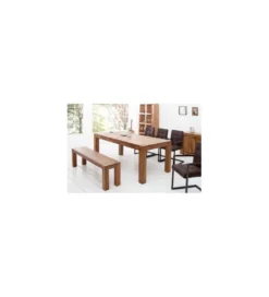 Ławka FINICE Makassar 140 Cm drewno Sheesham*Invicta Interior - przedsprzedaż Hot