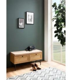 Ławka FONTA 100 cm w optyce dębu*WOHNLING, GERMANY Outlet