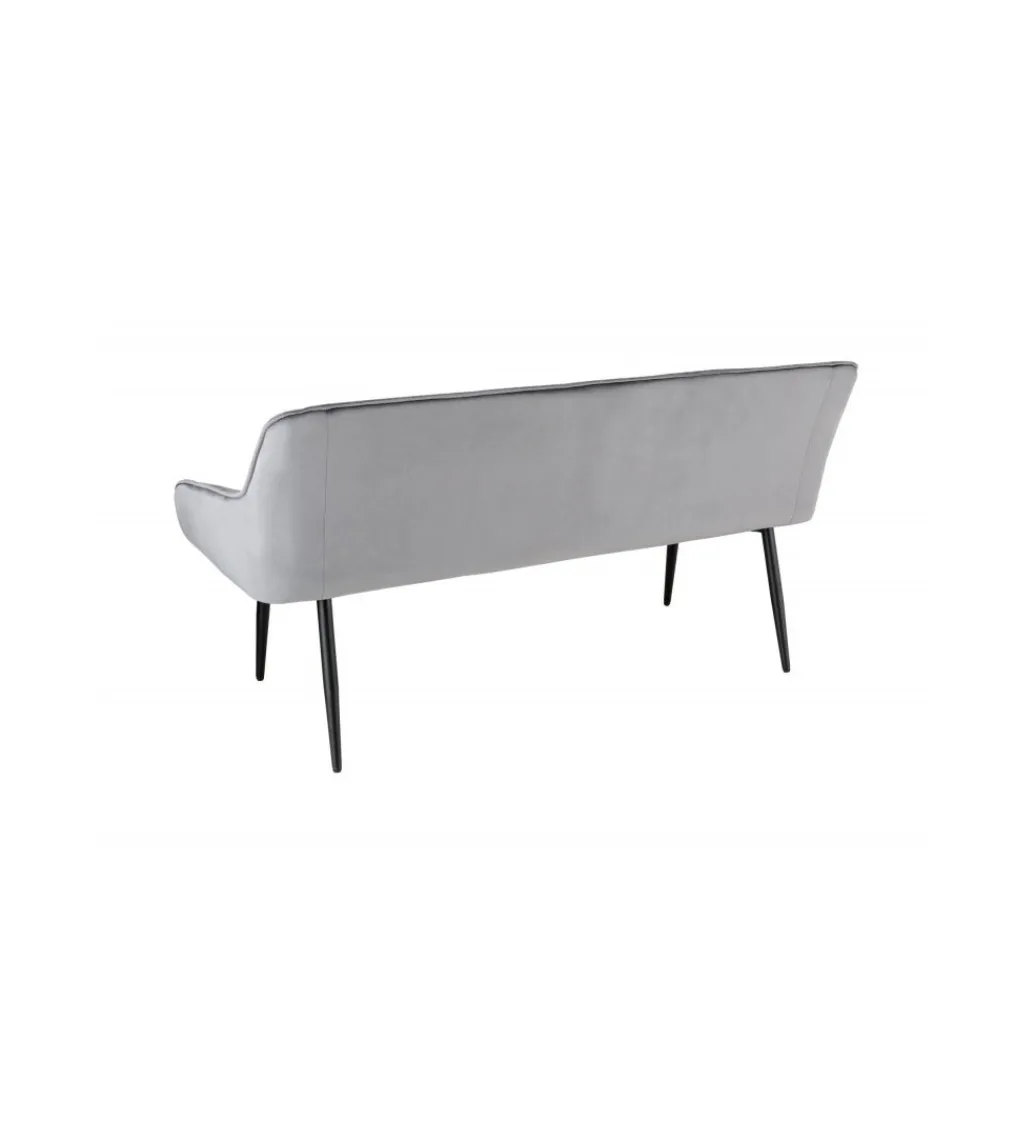 Ławka HAVIER Turin 160 cm srebrno-szara*Invicta Interior Online