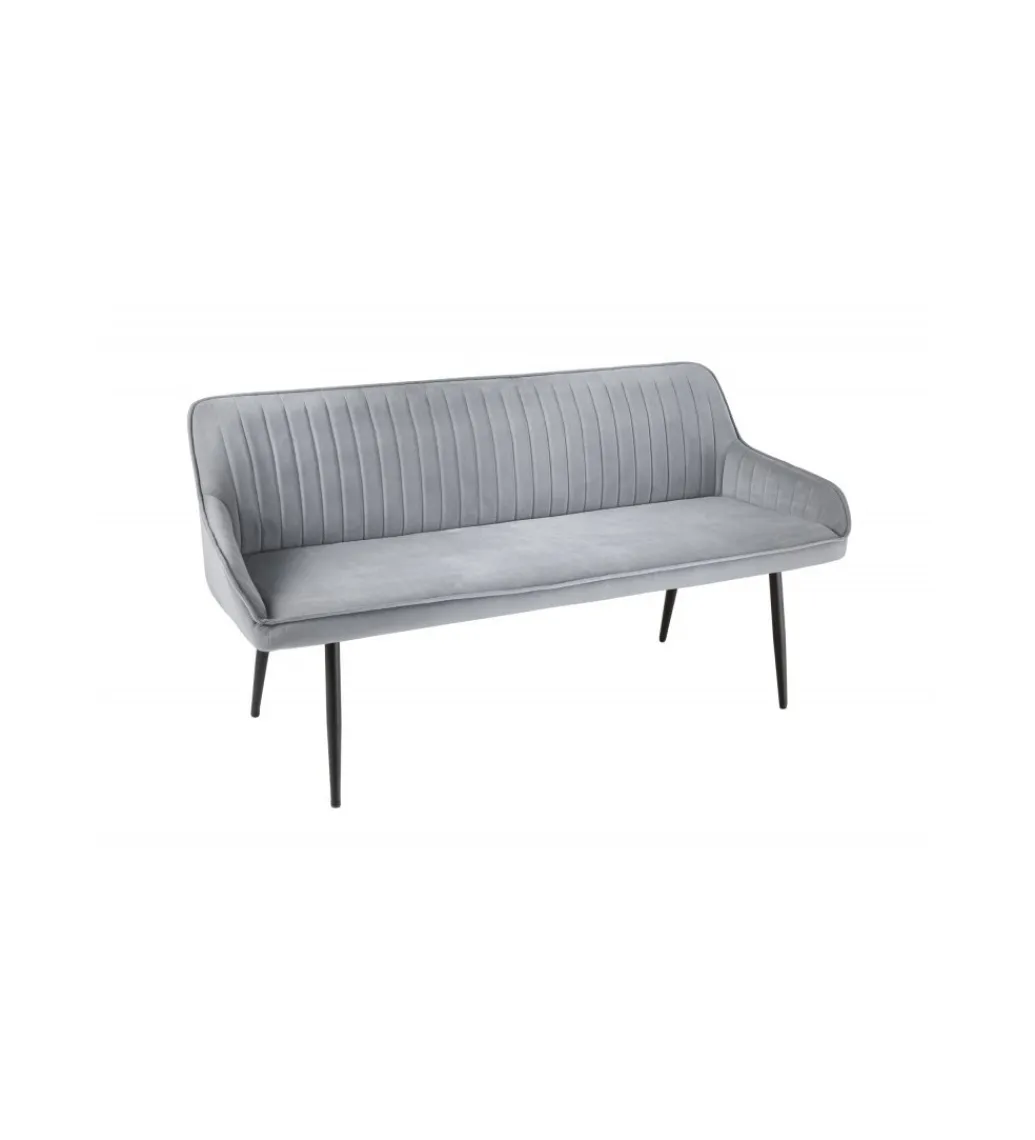 Ławka HAVIER Turin 160 cm srebrno-szara*Invicta Interior Online