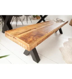 Ławka Iron Craft X 160 cm drewno Mango*Invicta Interior Outlet