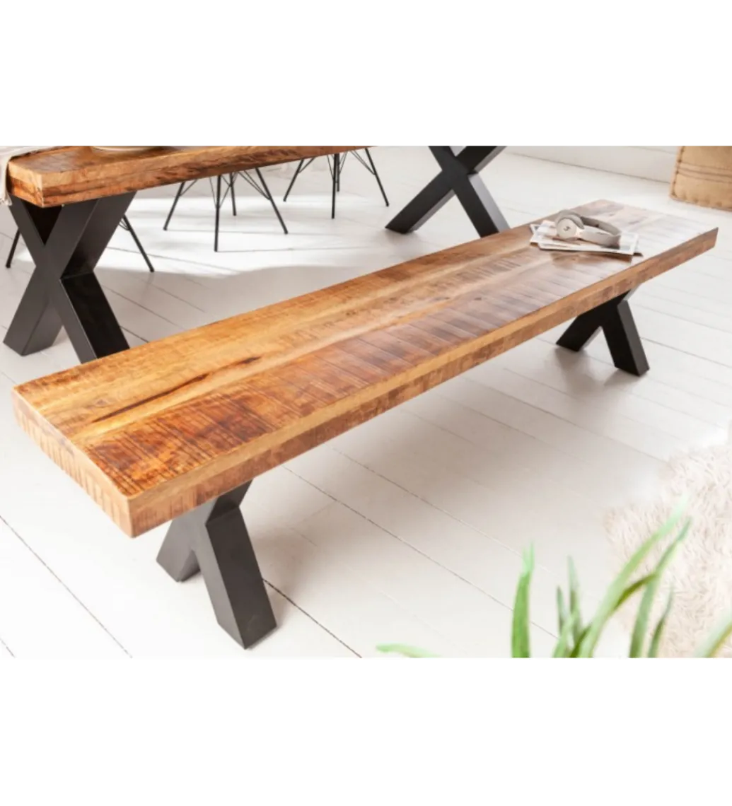 Ławka Iron Craft X 200 cm Mango*Invicta Interior New