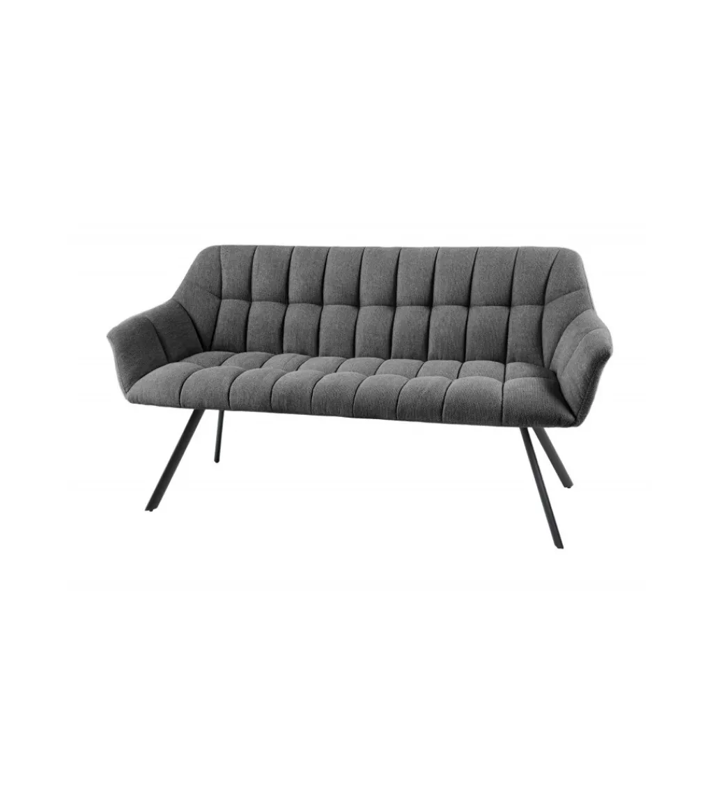 Ławka LUISA 165 cm antracytowa*Invicta Interior Online