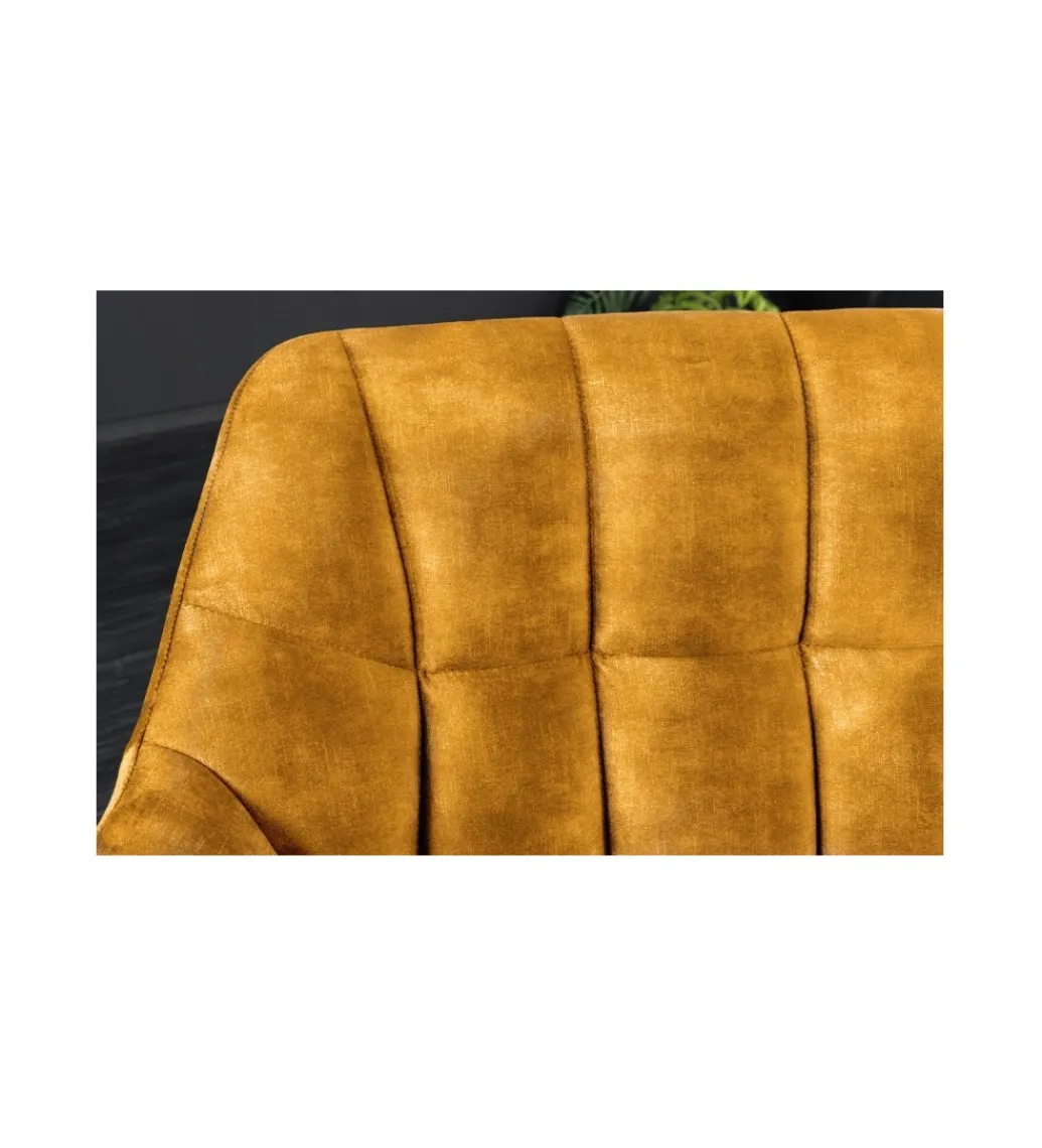 Ławka LUISA 165 cm ciemna musztarda*Invicta Interior New