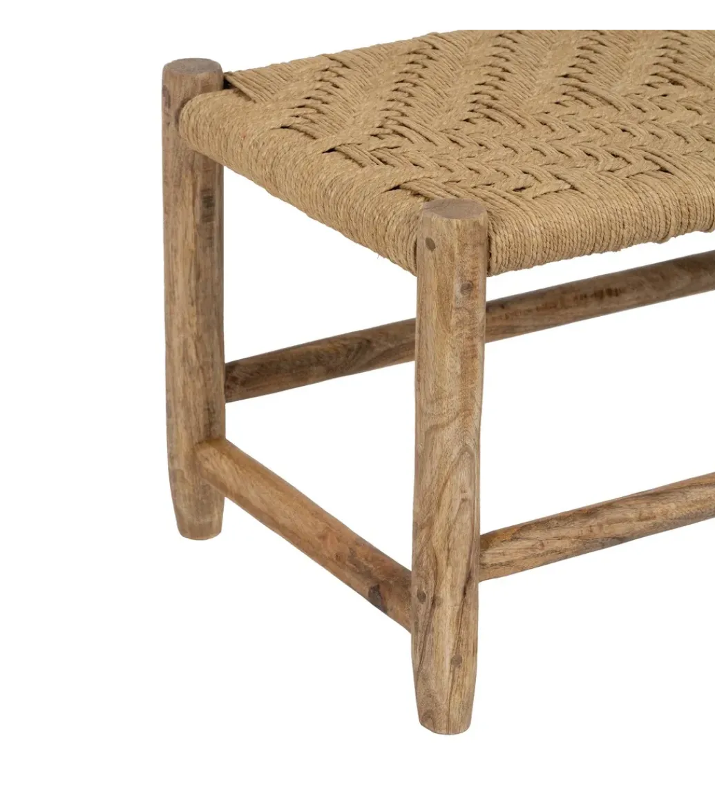 Ławka NEBERNLI 92 cm drewno mango naturalna*Zona-Design Discount
