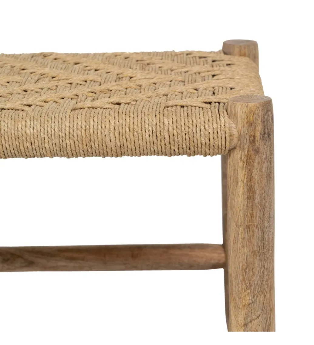 Ławka NEBERNLI 92 cm drewno mango naturalna*Zona-Design Discount