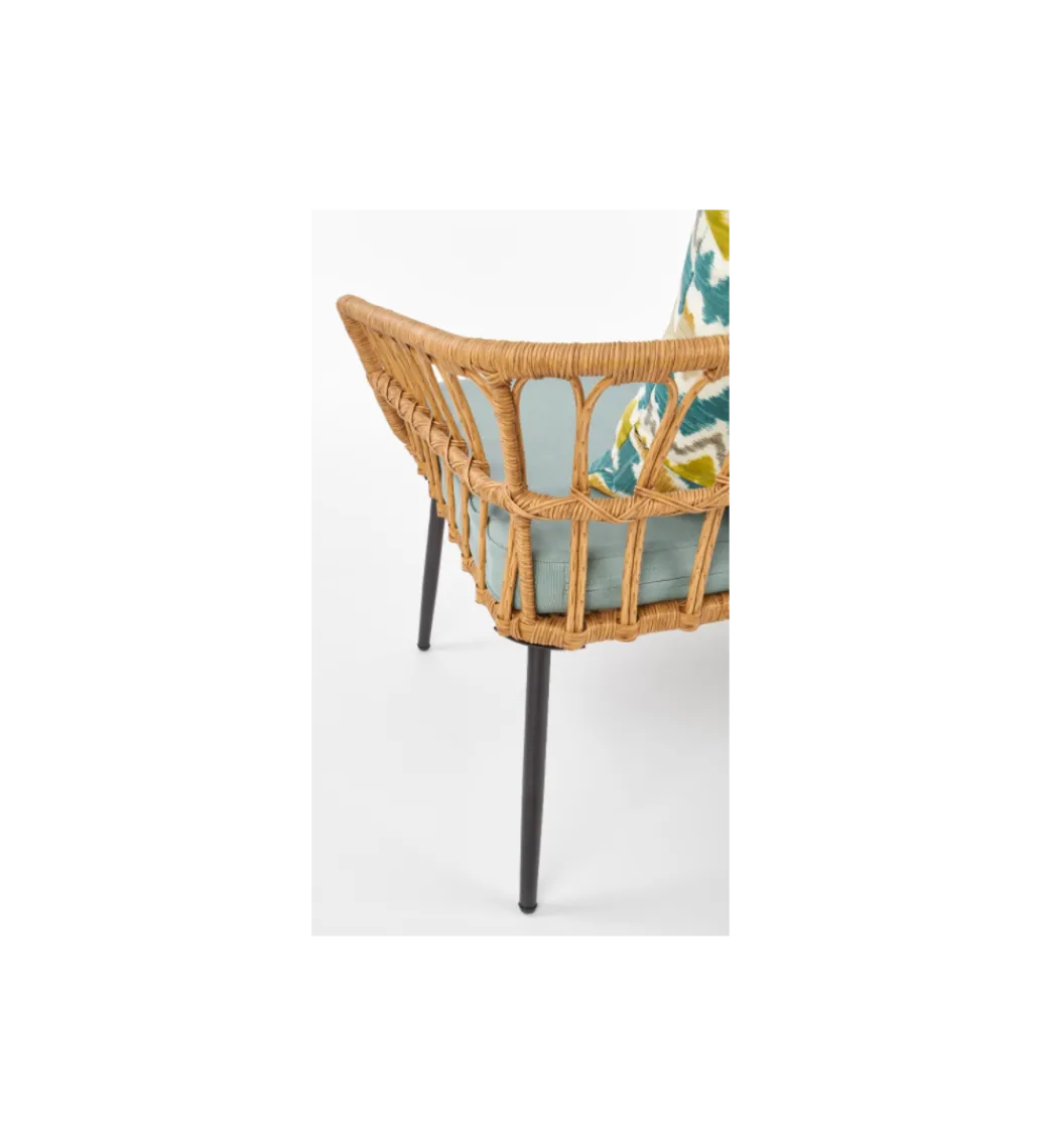 Ławka ogrodowa rattanowy GARDENA XL*Halmar Hot