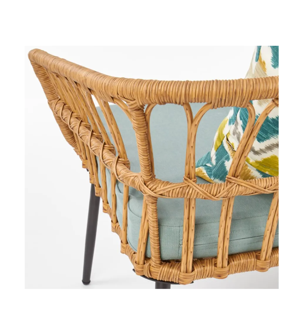 Ławka ogrodowa rattanowy GARDENA XL*Halmar Hot