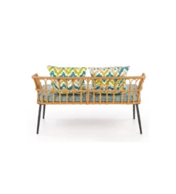 Ławka ogrodowa rattanowy GARDENA XL*Halmar Hot