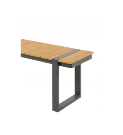 Ławka ogrodowa TORTUGA 123 cm w optyce drewna*Invicta Interior - przedsprzedaż Discount