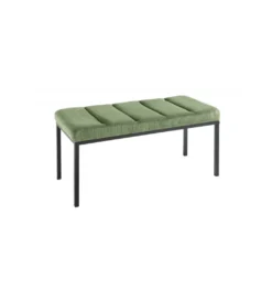 Ławka OLIWIA II 80 cm sztruks zielona*Invicta Interior New