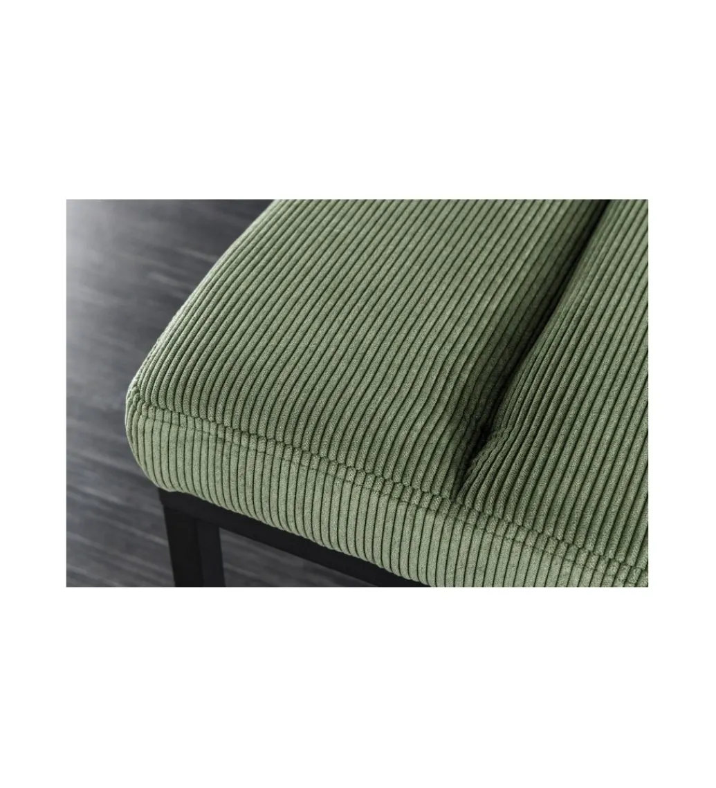 Ławka OLIWIA II 80 cm sztruks zielona*Invicta Interior New