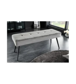 Ławka OLIWIA III 100 cm ciemnoszara*Invicta Interior New
