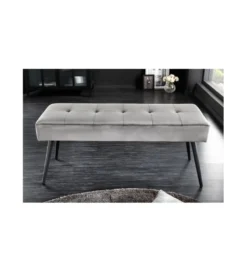 Ławka OLIWIA III 100 cm ciemnoszara*Invicta Interior New