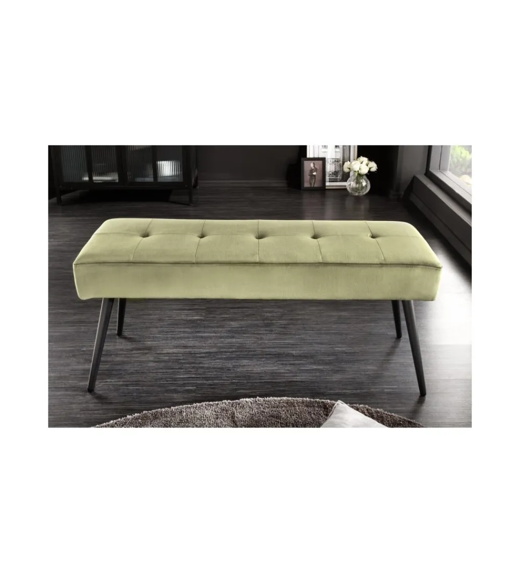 Ławka OLIWIA III 100 cm zielona*Invicta Interior Discount