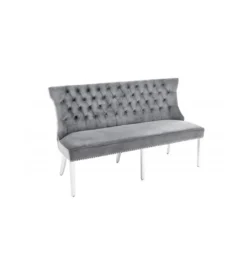 Ławka OXANA Modern Barock 164 cm Szara*Invicta Interior Clearance