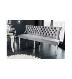 Ławka OXANA Modern Barock 164 cm Szara*Invicta Interior Clearance