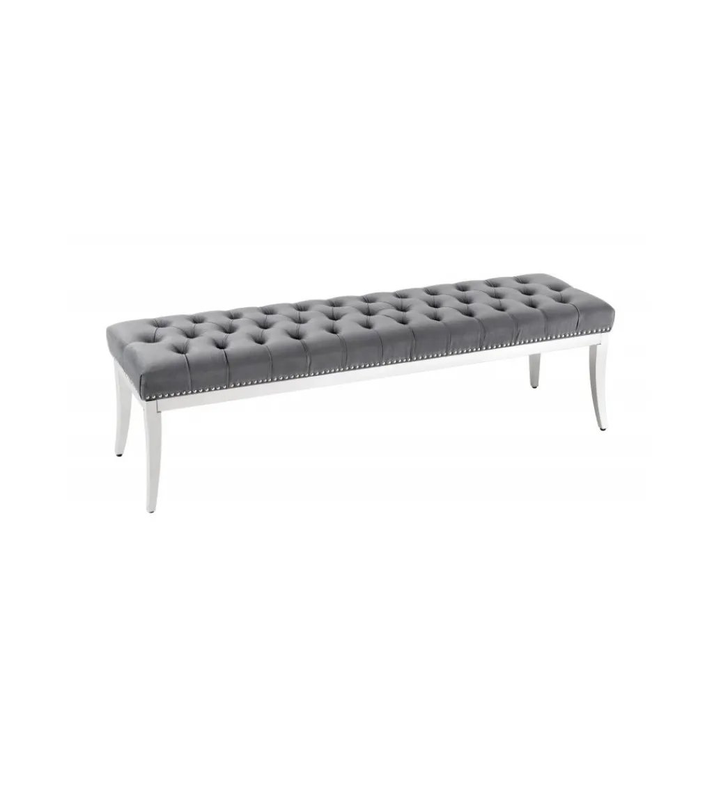 Ławka OXANA Modern Barock 164 cm Szara*Invicta Interior Online