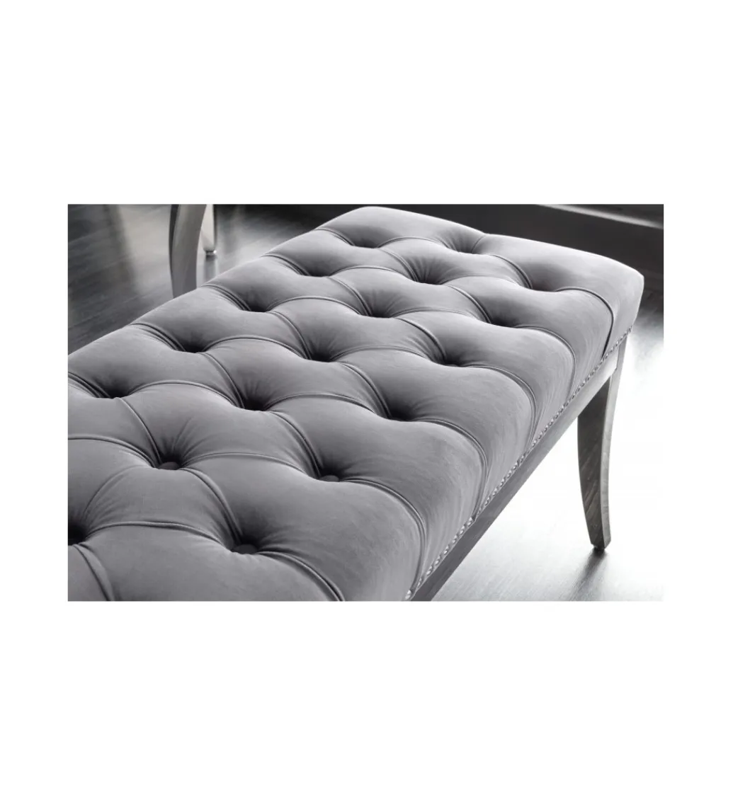 Ławka OXANA Modern Barock 164 cm Szara*Invicta Interior Online