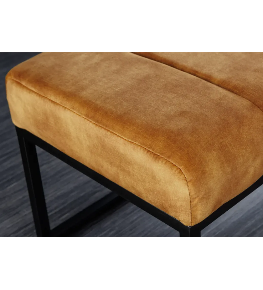 Ławka PETIT BEAUTÉ 110 cm musztardowa*Invicta Interior Outlet