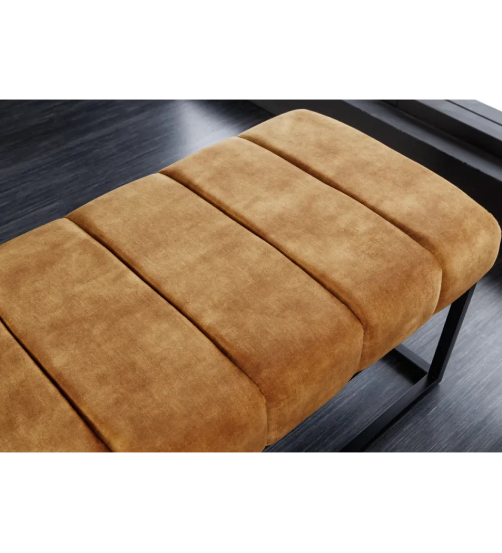 Ławka PETIT BEAUTÉ 110 cm musztardowa*Invicta Interior Outlet
