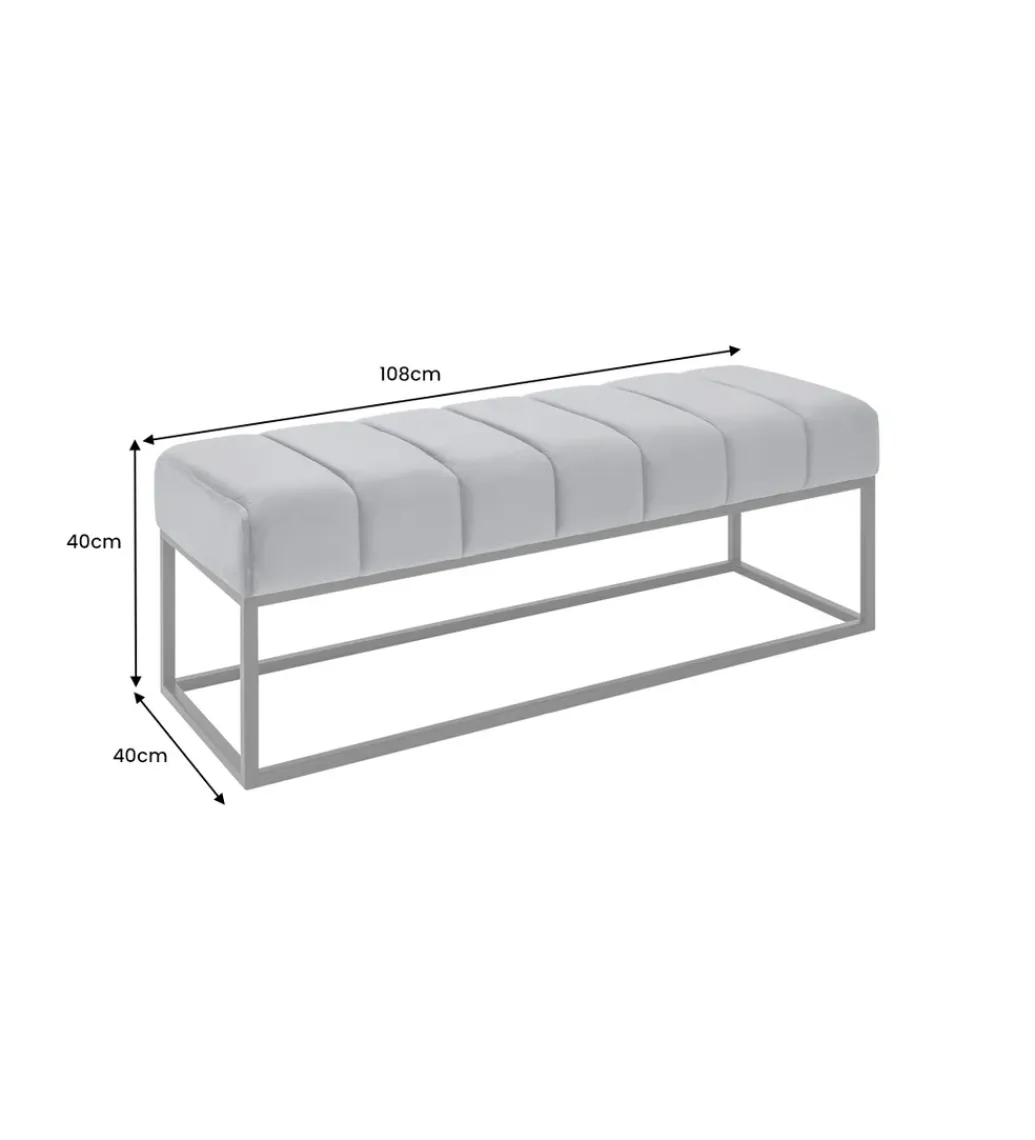 Ławka PETIT BEAUTÉ 110 cm musztardowa*Invicta Interior Outlet