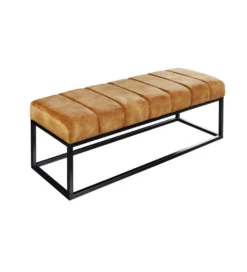 Ławka PETIT BEAUTÉ 110 cm musztardowa*Invicta Interior Outlet