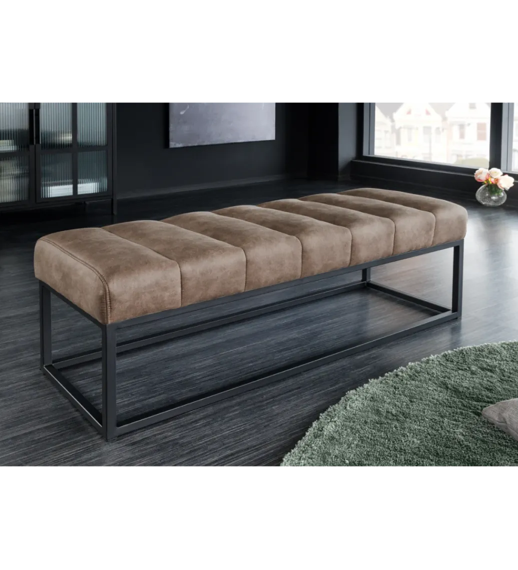 Ławka PETIT BEAUTÉ 110 cm szary taupe*Invicta Interior - przedsprzedaż Sale